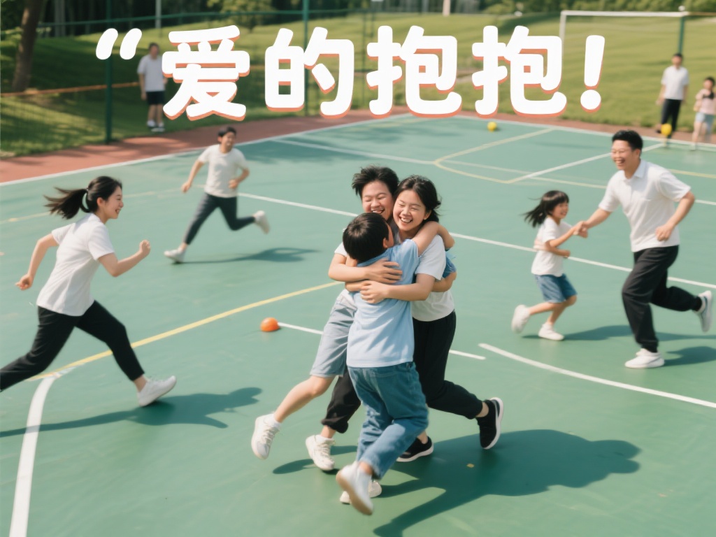 “爱的抱抱”是一款结合体育元素和情感互动的游戏，规
